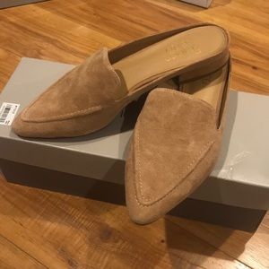 Franco Sarto suede pointed loafers